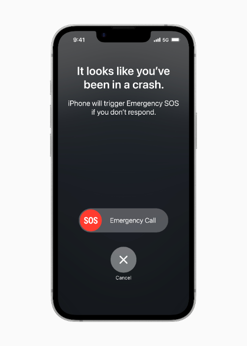 Crash Detection can detect a severe car crash and automatically dial emergency services when a user is unconscious or unable to reach their iPhone.