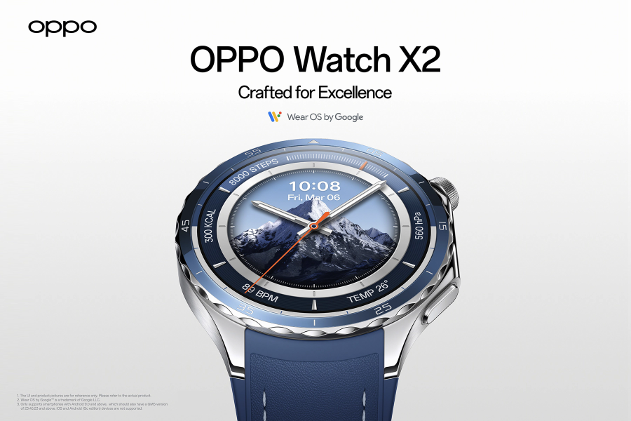 OPPO Introduces the New OPPO Watch X2: A Next-Level Smartwatch with Premium Design, Unmatched Battery Life, and Advanced Health Features